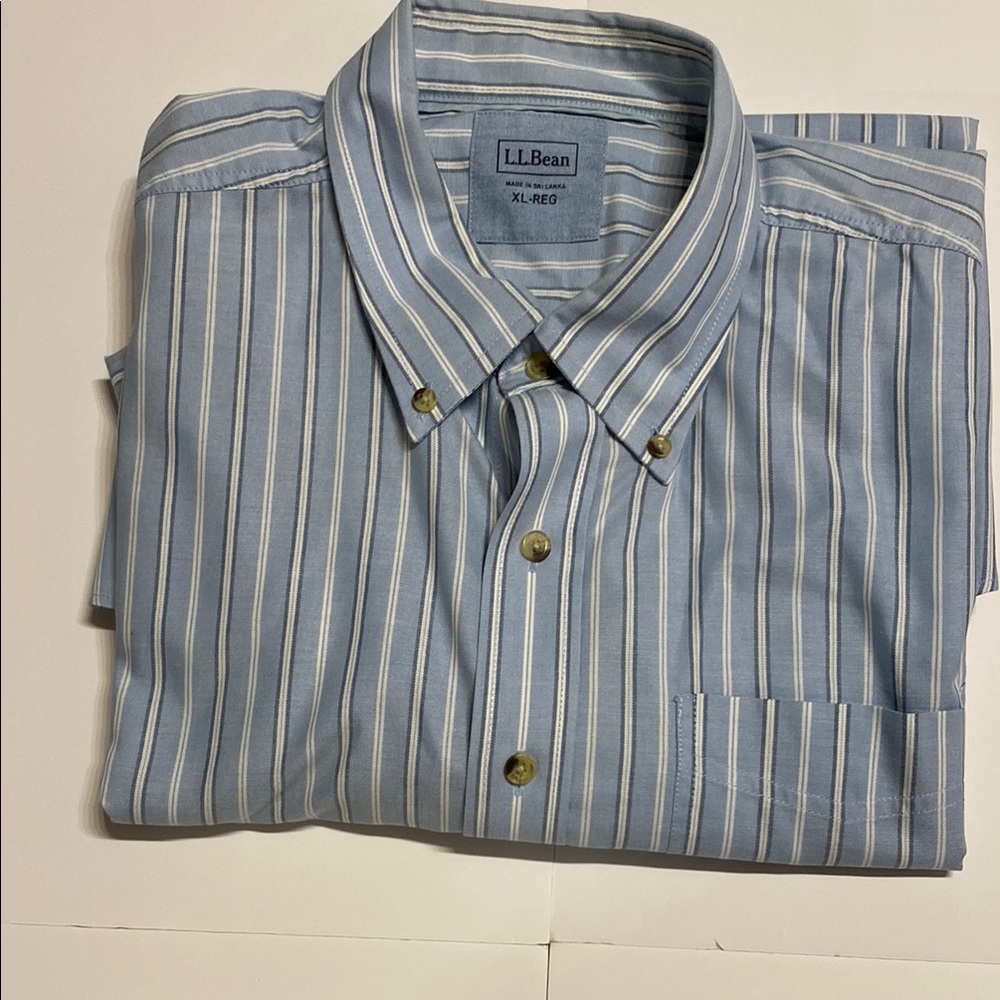LL Bean Bundle Button down XL Short sleeve plus 3 button T-shirt XL NWT